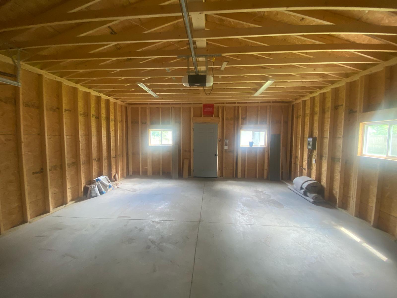 Before — Garage to Game Room
