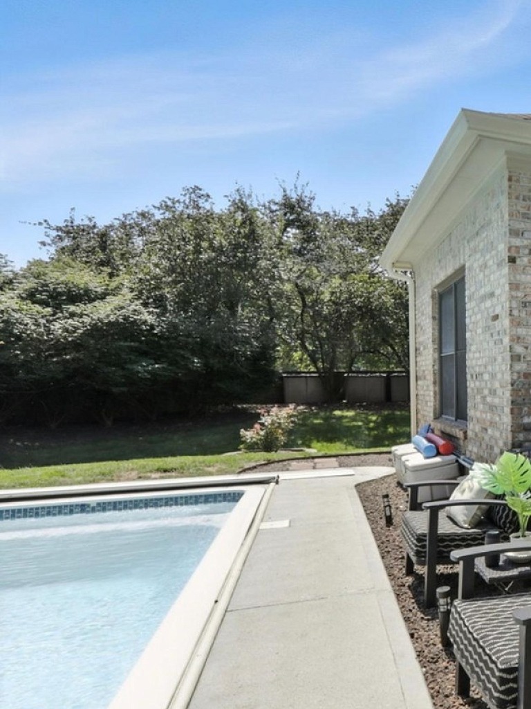 Before — Backyard Deck & Garden Dome